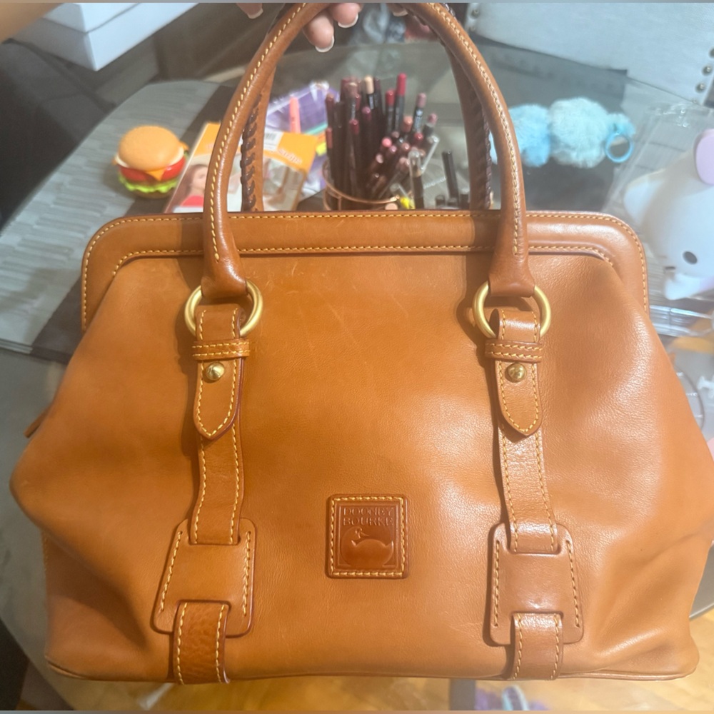 Dooney and Bourke Florentine Leather Satchel- Classic Carry